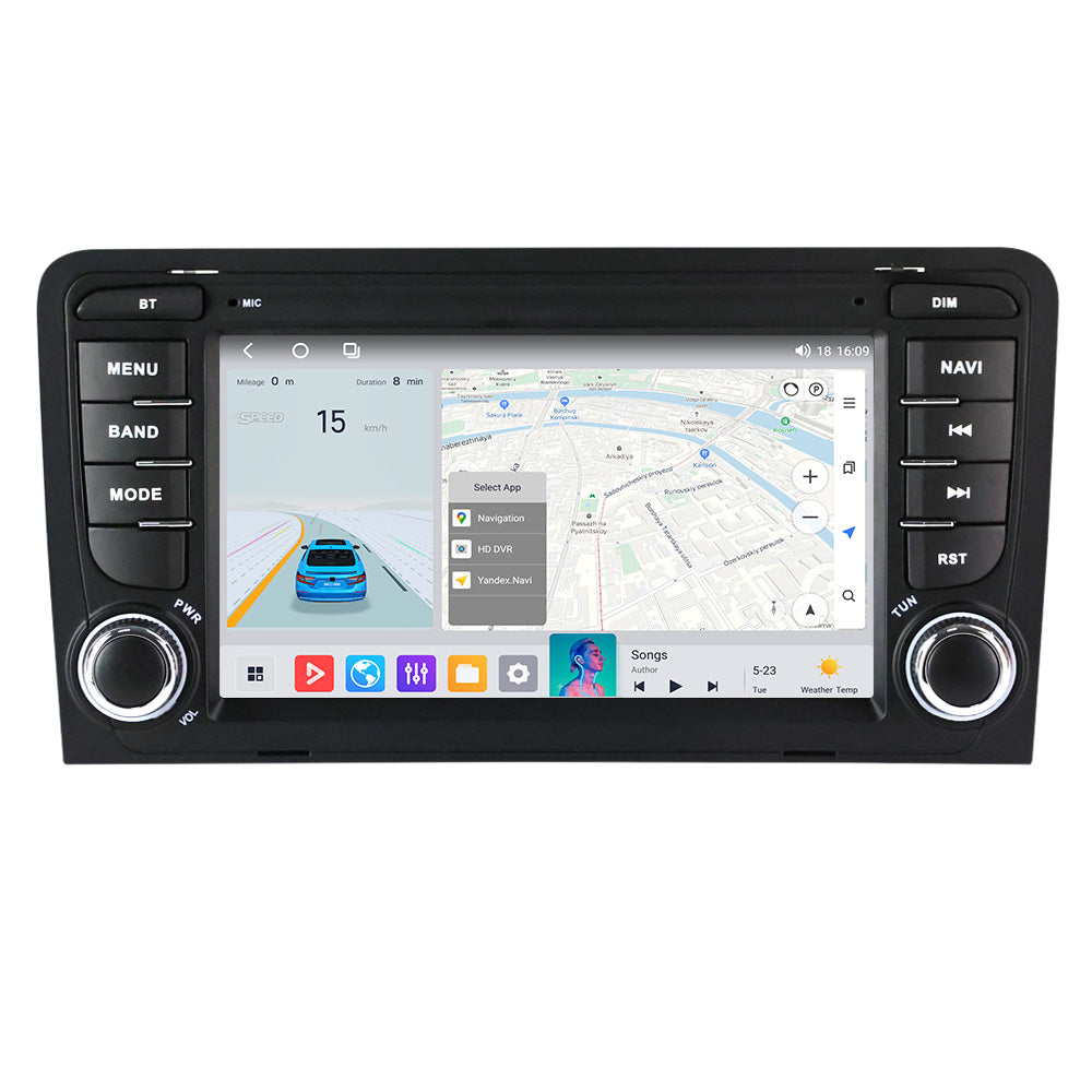 Audi A3 03-12 - 7" Radio m. Apple CarPlay og Android Auto