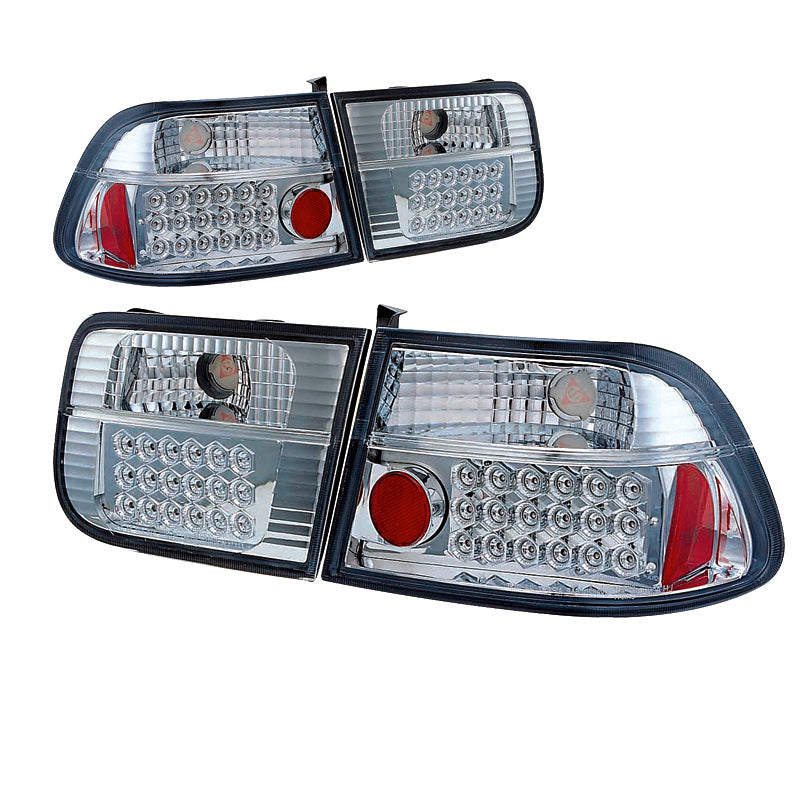 Baglygter LED til Civic '96 2D krom