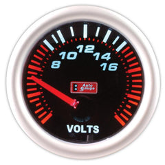 Voltmeter sort 2 tommer Auto Gauge