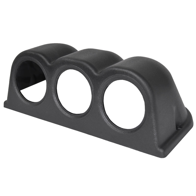Trippel instrumentholder til dashboard sort Ø 5 cm