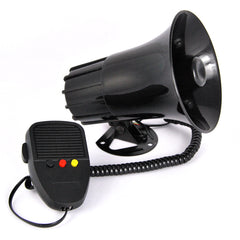 Politisirene 50W med mikrofon 12V