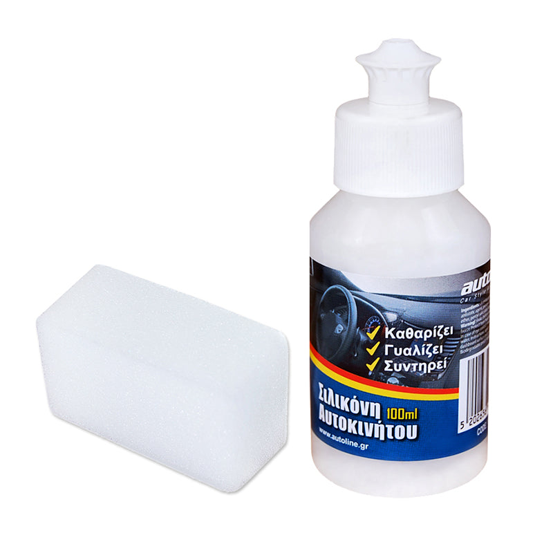 Silikone til instrumentbord 100 ml med svamp
