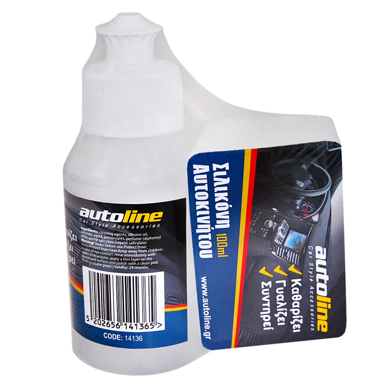 Silikone til instrumentbord 100 ml med svamp