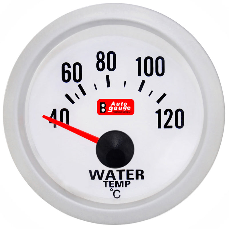 Vandtemperaturmåler hvid 2" med sensor