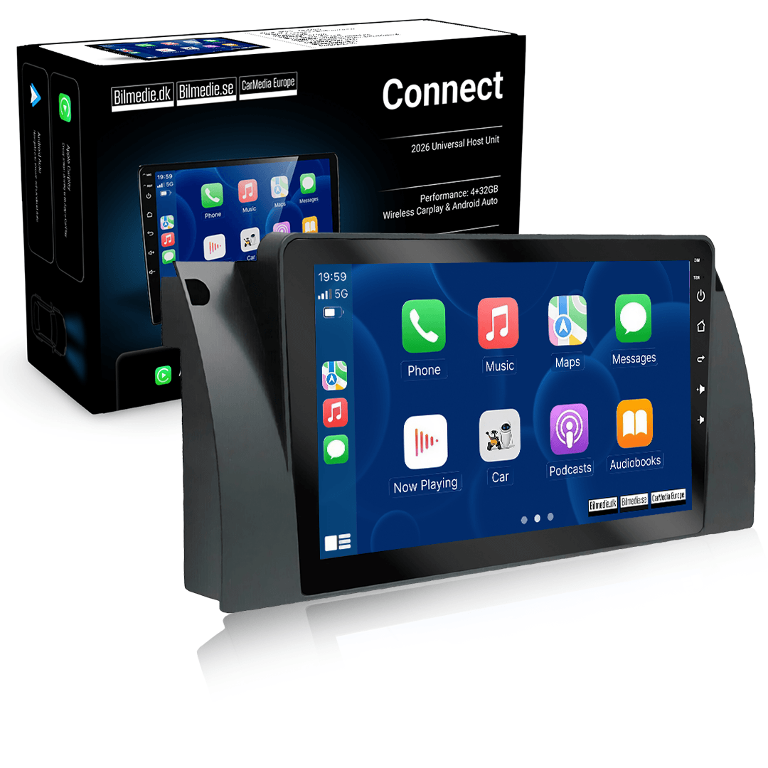 BMW E38/E39/E53 - 9" Radio m. Apple Carplay og Android Auto