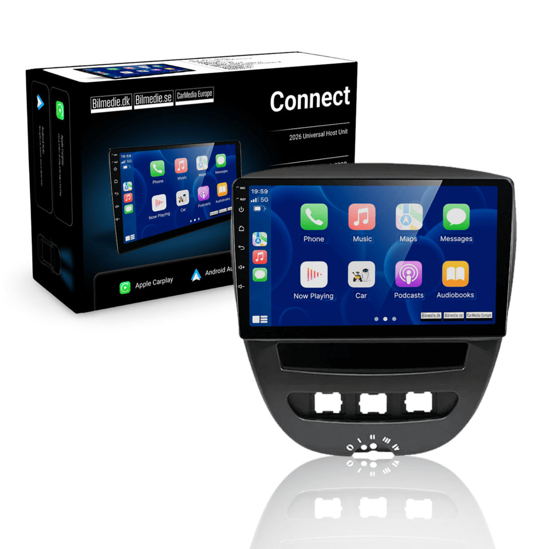 107, C1, Aygo 2005-2014 - 10,1" Radio m. Apple CarPlay og Android Auto