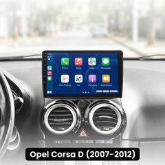 Opel Corsa 2007-2012 - 9" Radio m. Apple CarPlay og Android Auto