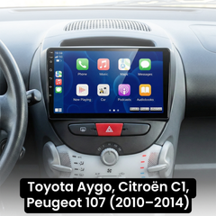 107, C1, Aygo 05-14 - 10,1" Radio m. Apple CarPlay og Android Auto