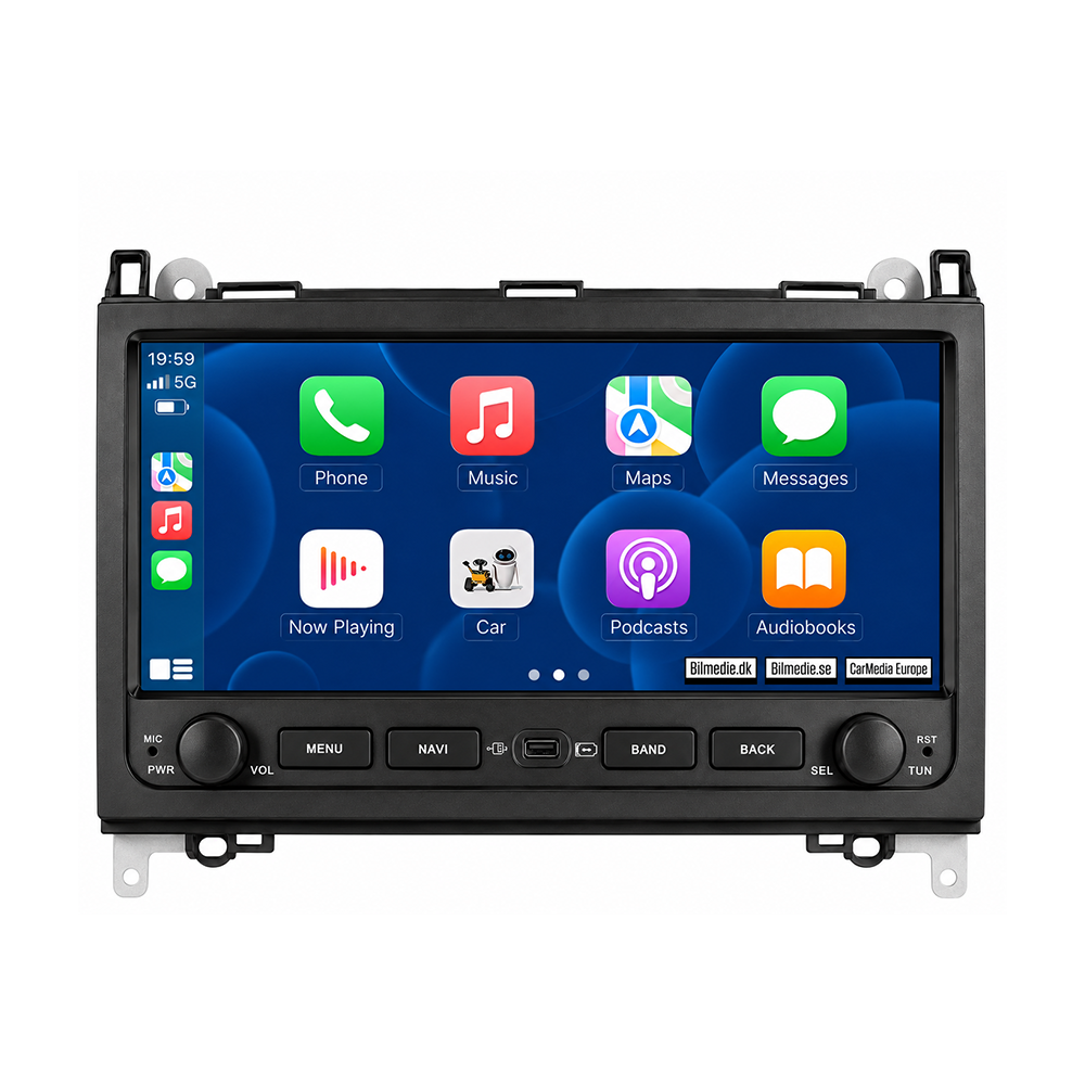 Mercedes-Benz A, B, V, Sprinter mm. 2004-2016 - 10,26" Radio m. Apple CarPlay og Android Auto
