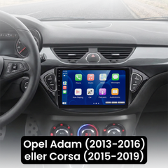 Opel Adam/Corsa 2013-2019 - 9" Radio m. Apple CarPlay og Android Auto