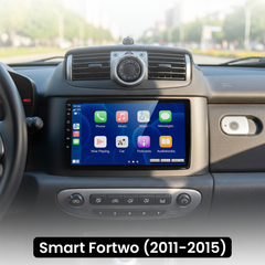Smart Fortwo 11-15 - 9" Radio m. Apple CarPlay og Android Auto
