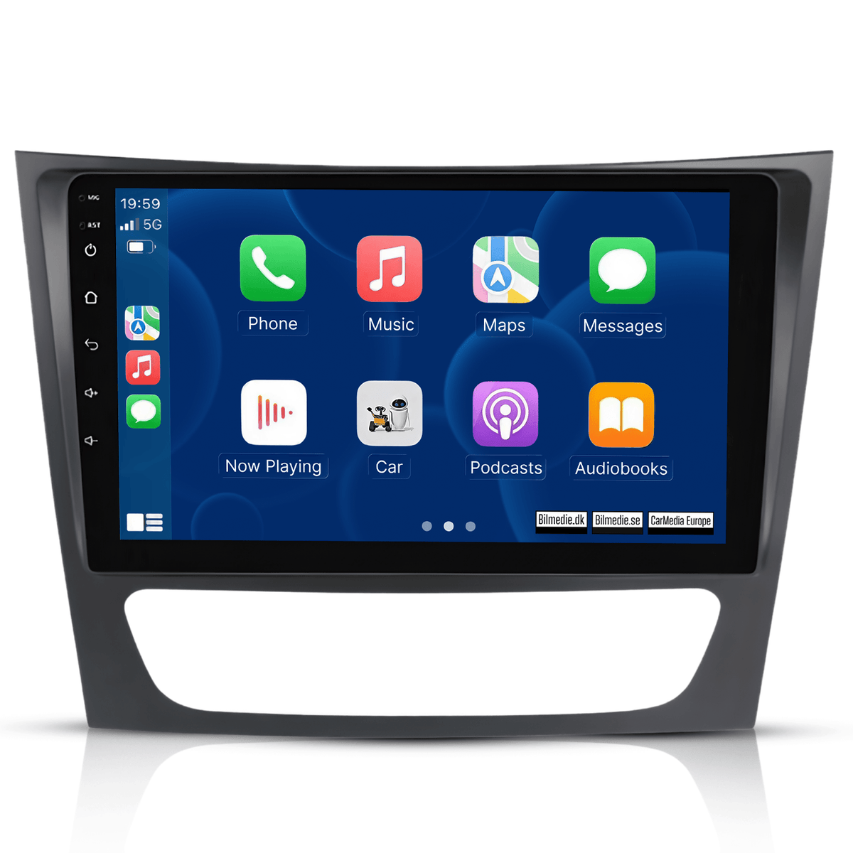 Mercedes-Benz W211 - 9" Radio m. Apple CarPlay og Android Auto