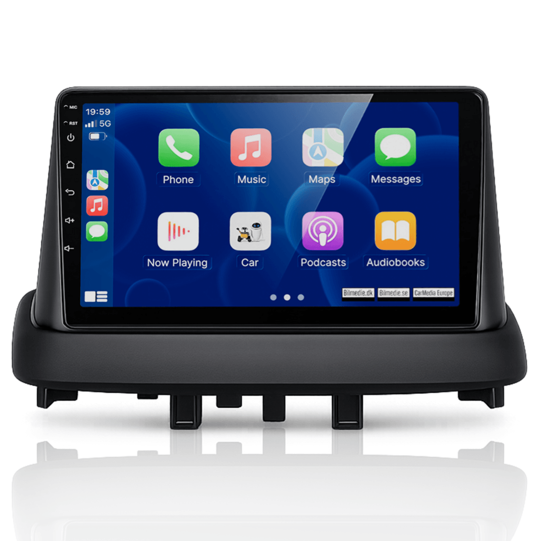 Renault Megane 08-14 - 9" Radio m. Apple CarPlay og Android Auto