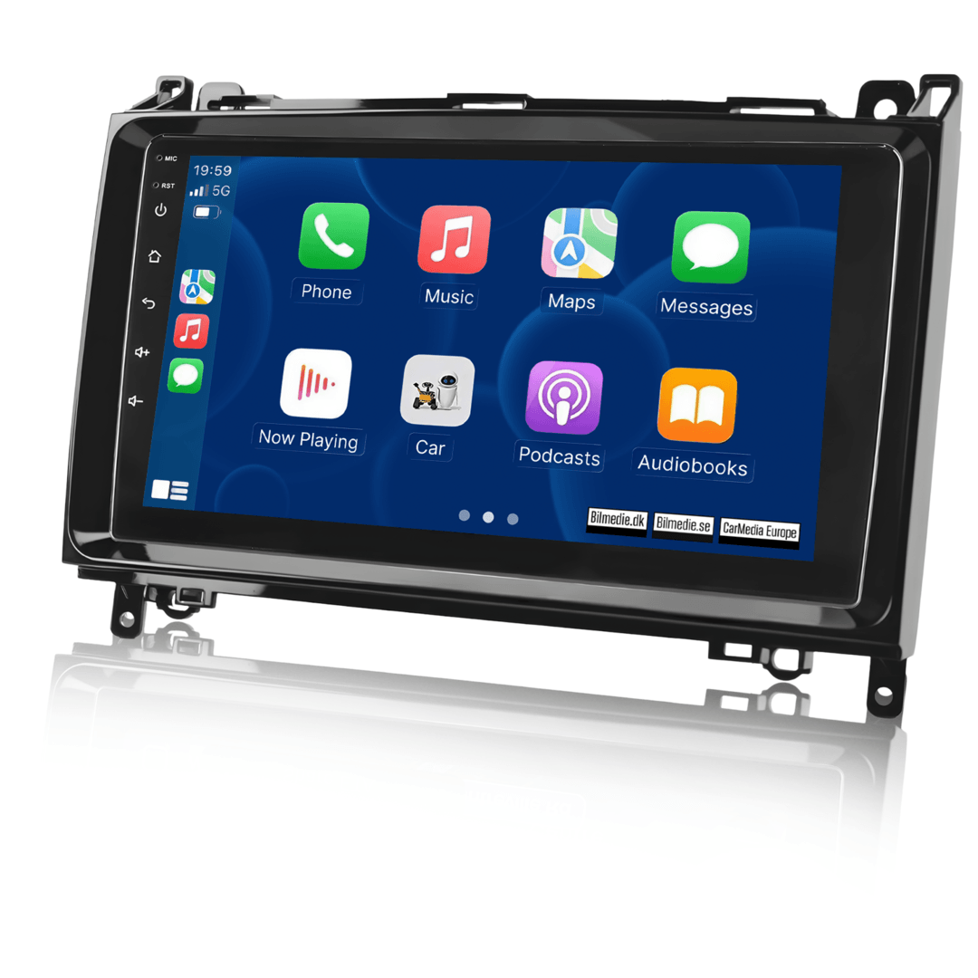 Mercedes-Benz A-Klasse, B-Klasse, V-Klasse, Sprinter 04-16 - 9" Radio m. Apple CarPlay og Android Auto