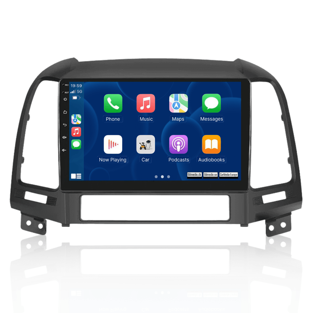 Hyundai Santa Fe 2006-2012 – 9" Radio m. Apple CarPlay og Android Auto