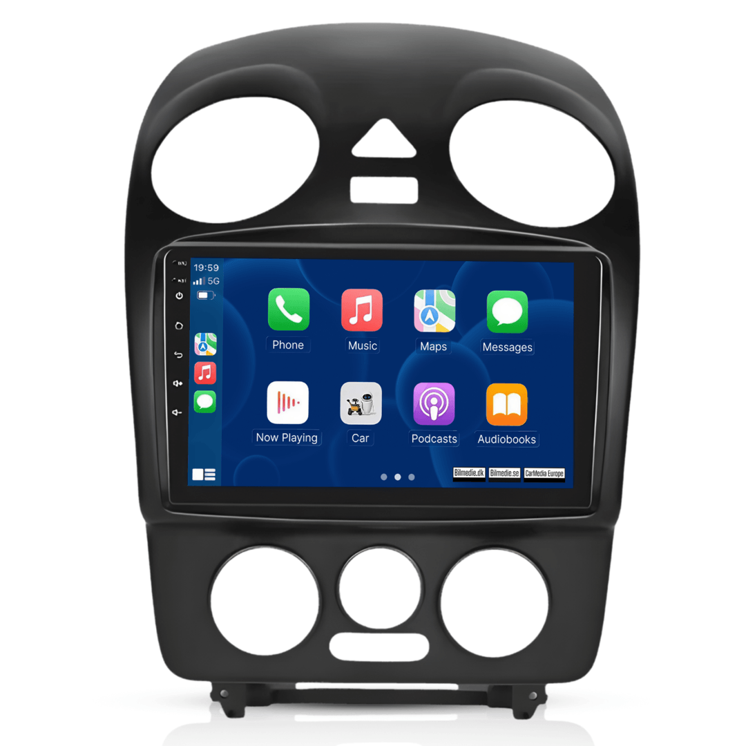 VW Beetle 1998-2011 - 9" Radio m. Apple CarPlay og Android Auto