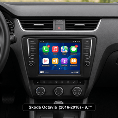 Skoda Octavia 2016-2018 - 9,7" Radio m. Apple CarPlay og Android Auto