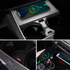 BMW X5 / X6 2019-2025 Trådløs Mobiloplader med 15W Hurtig Opladning