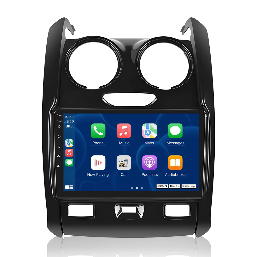 Dacia Duster 2015-2020 - 9" Radio m. Apple CarPlay og Android Auto