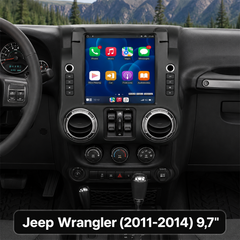 Jeep Wrangler 2011-2014 - 9,7" Radio m. Apple CarPlay og Android Auto