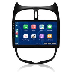Peugeot 206 04-08 - 9" Radio m. Apple CarPlay og Android Auto