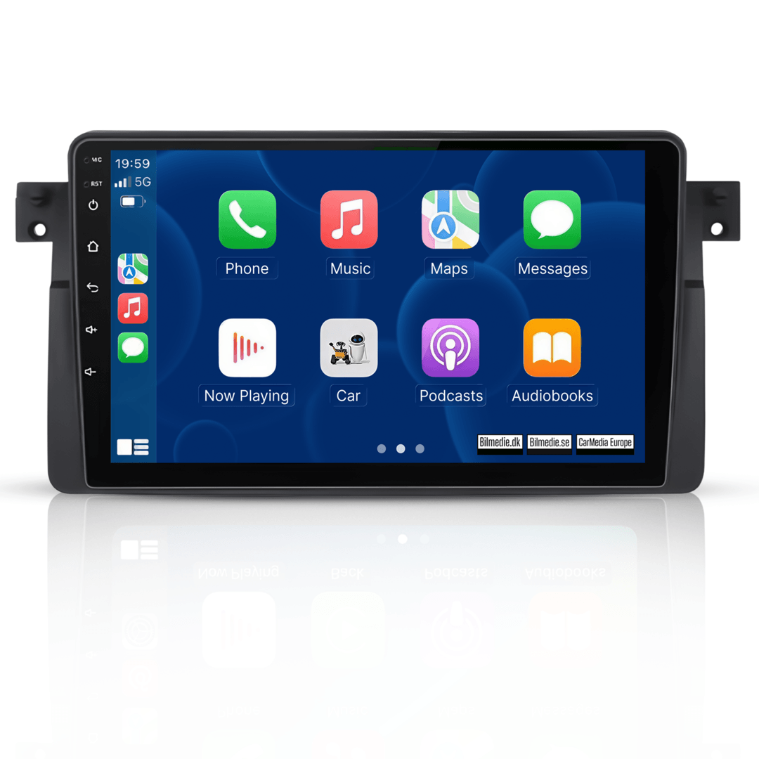 BMW E46 - 9" Radio m. Apple CarPlay og Android Auto