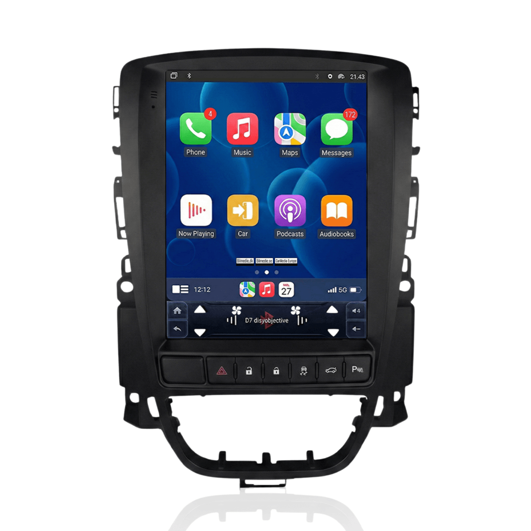 Opel Astra 2009-2015 - 9,7" Radio m. Apple CarPlay og Android Auto