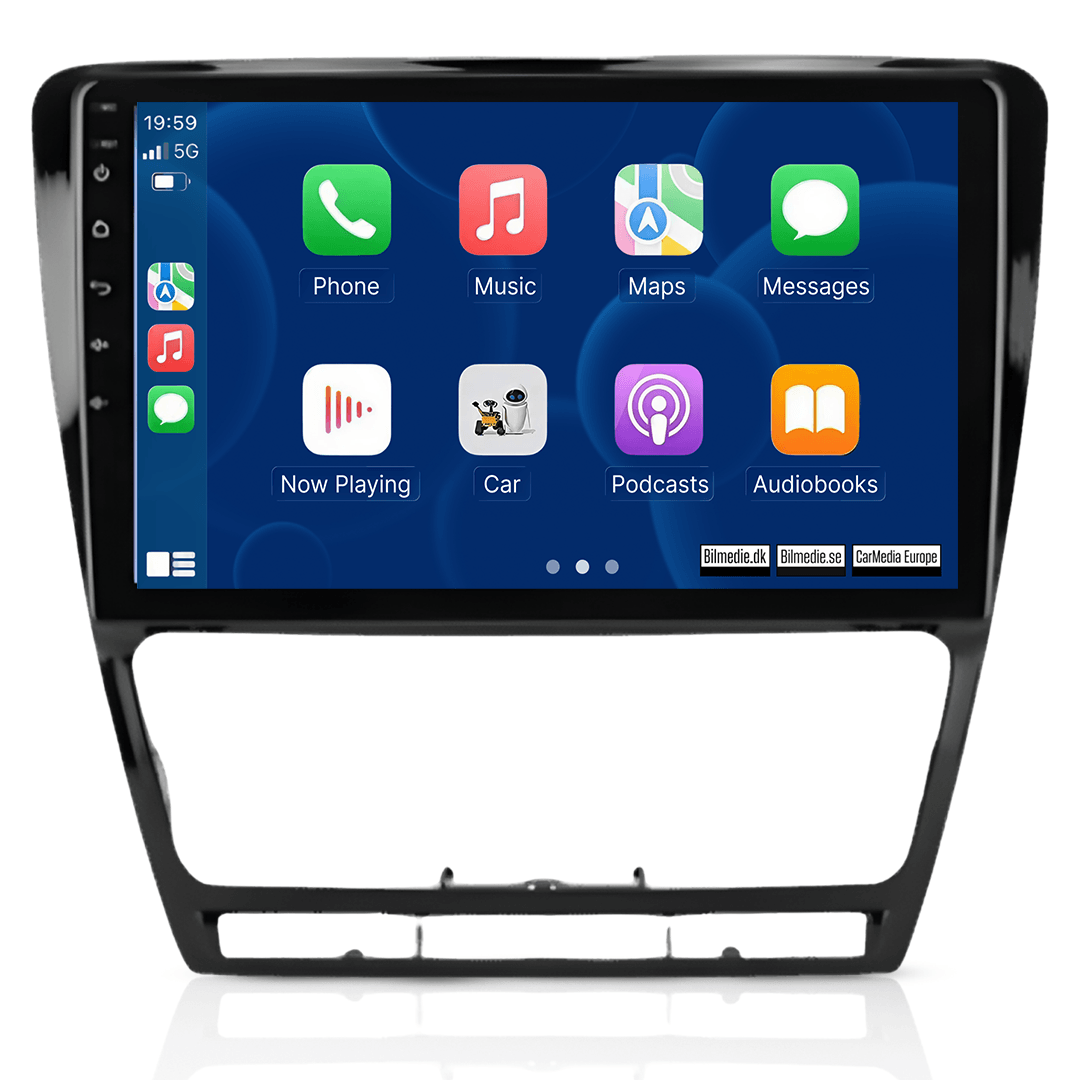 Skoda Octavia 08-13 - 10,1" Radio m. Apple CarPlay og Android Auto