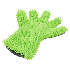 Mikrofiber vaskehandske med chenillefingre og mesh
