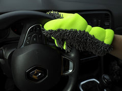 CARMOTION mikrofiber vaskehandske med mesh