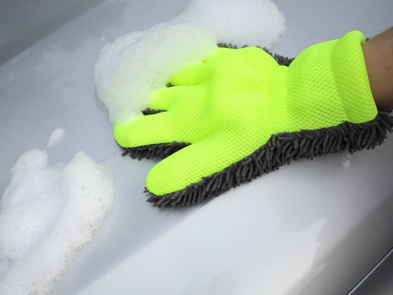 Vaskehandske i mikrofiber til skånsom rengøring