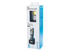Værkstedslampe med 10W COB LED, magnet og drejekrog