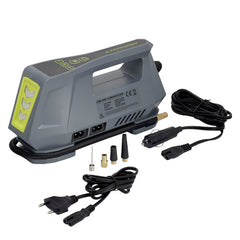 Luftkompressor 12V og 230V fra CARMOTION med digitalt manometer og LED