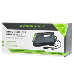 CARMOTION luftkompressor med digital trykmåling og LED-lys