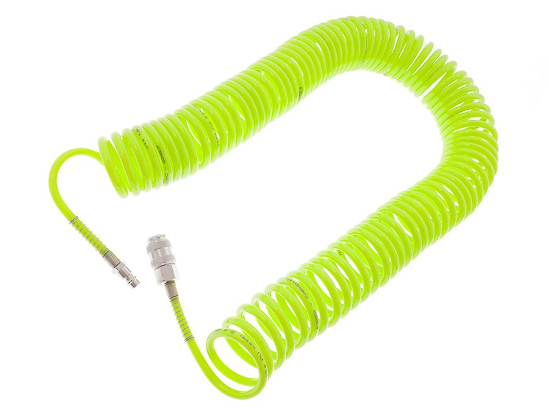 Spiralslange i PU 5,5 x 8 mm 15 m fra CARMOTION