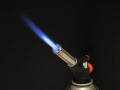 Gasbrænder med justerbar flamme og piezo-tænder