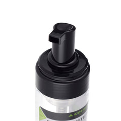 Transparent skumflaske med sort pumpe og låg, 150 ml