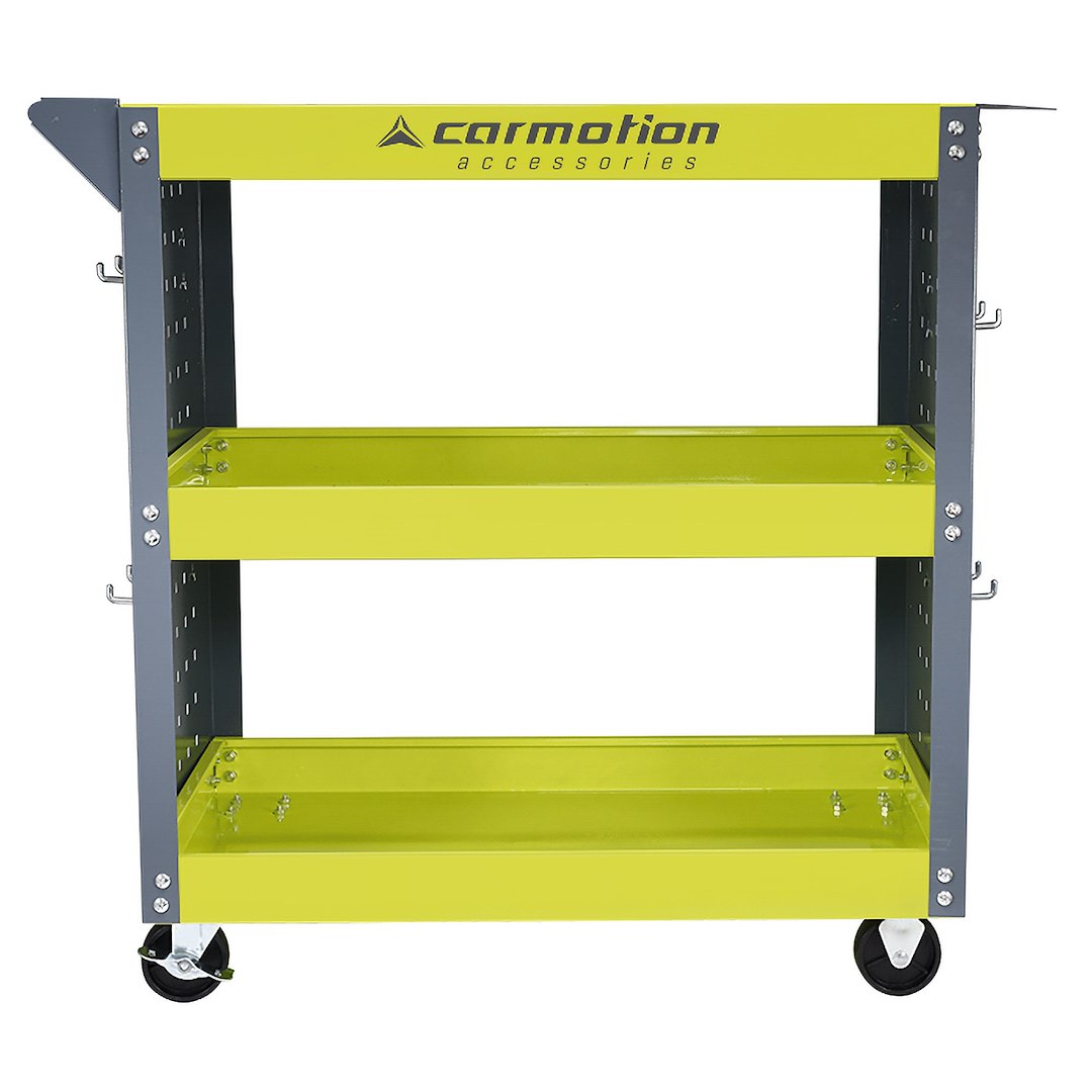 Værkstedsvogn med sidepaneler og 3 hylder fra CARMOTION