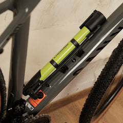 Minipumpe 310 mm med monteringsbeslag til cykel