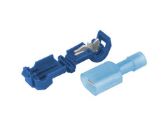Blå T-type hurtigkoblinger til 2,5-4,0 mm² ledninger, 5 stk