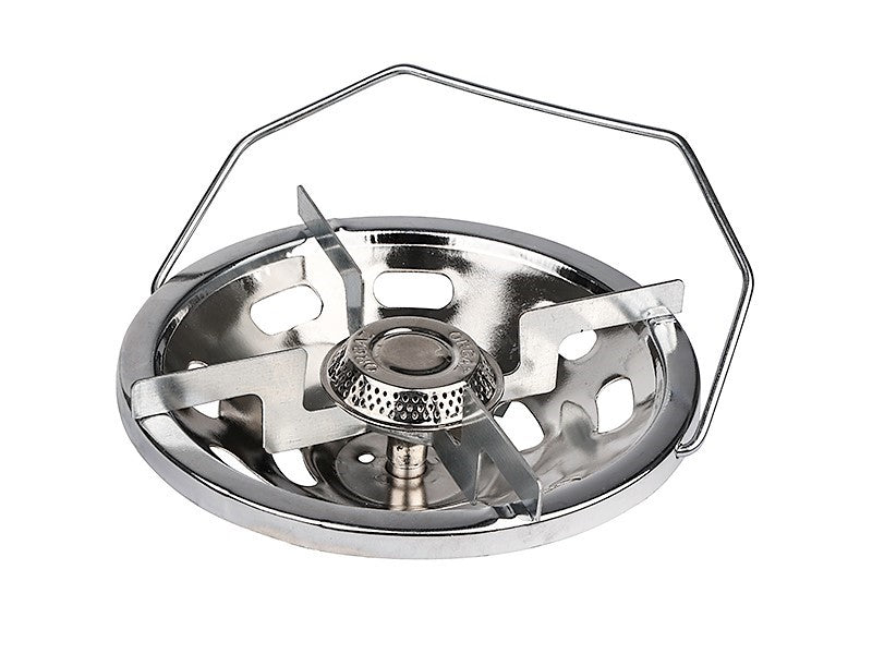 Campingkogeapparat med 1 brænder, håndtag og 180 mm flange