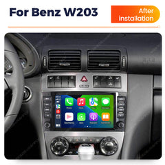 Mercedes-Benz W203 mm. - 7" Radio m. Apple CarPlay og Android Auto 26,0 cm. (4+64GB)