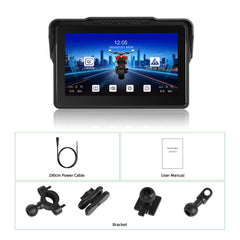 7” motorcykel skærm med CarPlay, Android Auto, AirPlay og TPMS