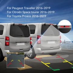 Bakkamera Peugeot Traveller/Citroën SpaceTourer/Toyota Proace Verso 2016–2019