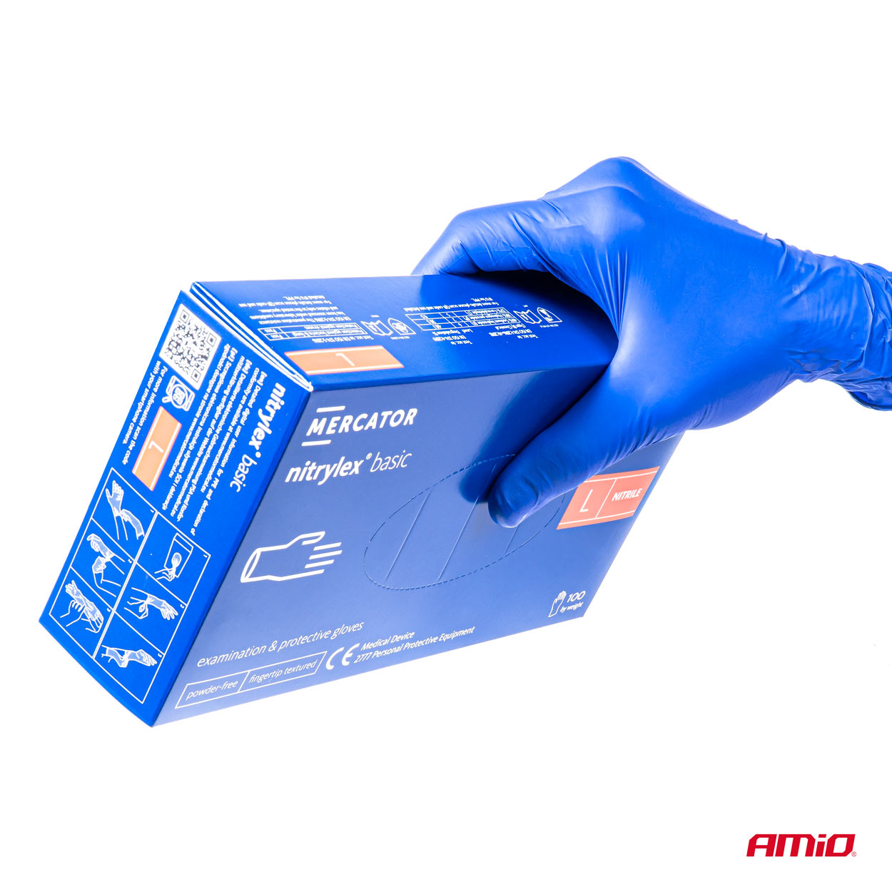 Pudderfri og latexfri Nitrylex Basic nitrilhandsker