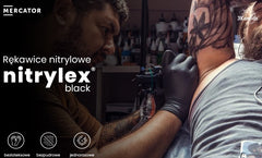 Nitrylex nitrilbeskyttelseshandsker med rullet manchet
