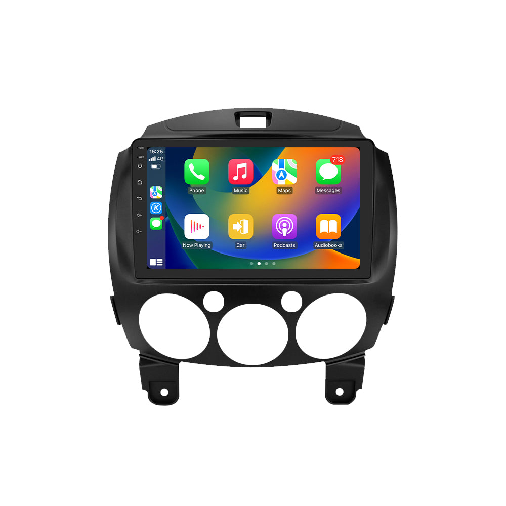 Mazda 2 07-14- 9" Radio m. Apple CarPlay og Android Auto (2+32GB)