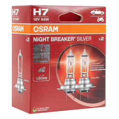 Osram H7 NIGHT BREAKER SILVER halogenpærer, 2 stk.