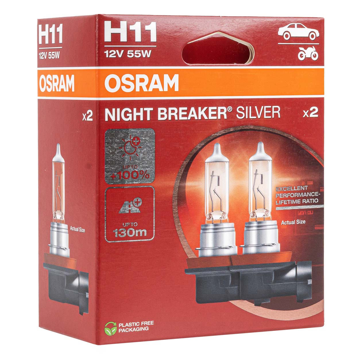 Osram H11 Night Breaker Silver halogenpære