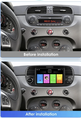 Fiat 500 07-15 - 7" Radio m. Apple CarPlay og Android Auto